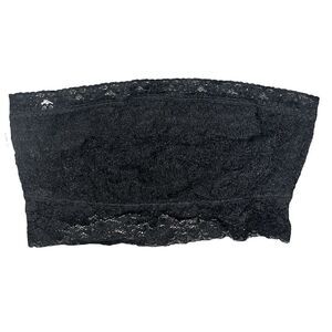 Free People Intimately Black Floral Lace Bandeau Bra